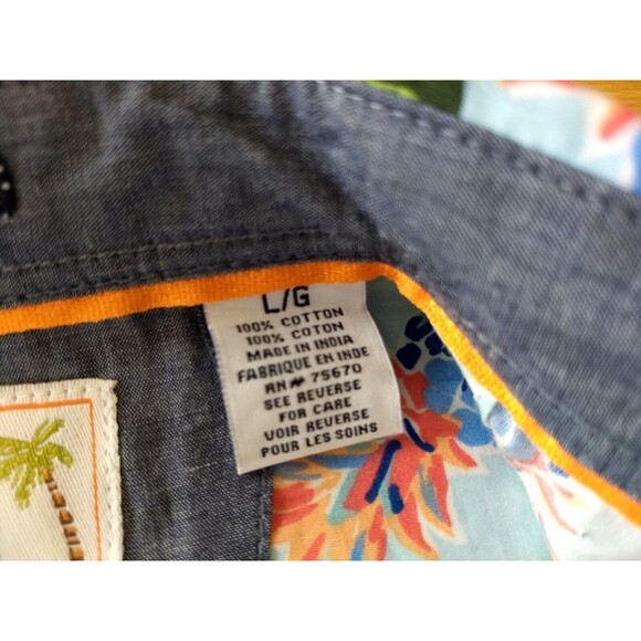 MBX Paradise Shirt Short Sleeve Premium Goods Tropical Button Down Mens L - Picture 3 of 16